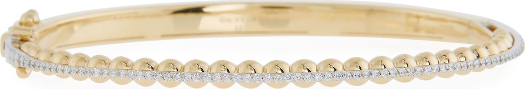 Miseno Marea 18k Gold Two-Tone Diamond Bangle Bracelet