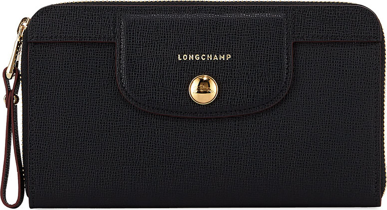 Longchamp Le Pliage Heritage Leather Zip Wallet