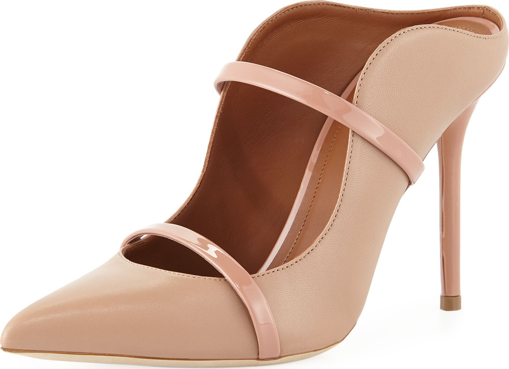 Malone Souliers Maureen High-Heel Leather Mules