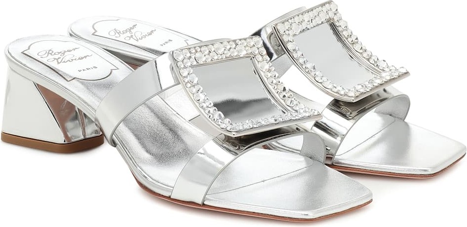 Roger Vivier Bikiviv' 45 metallic leather sandals