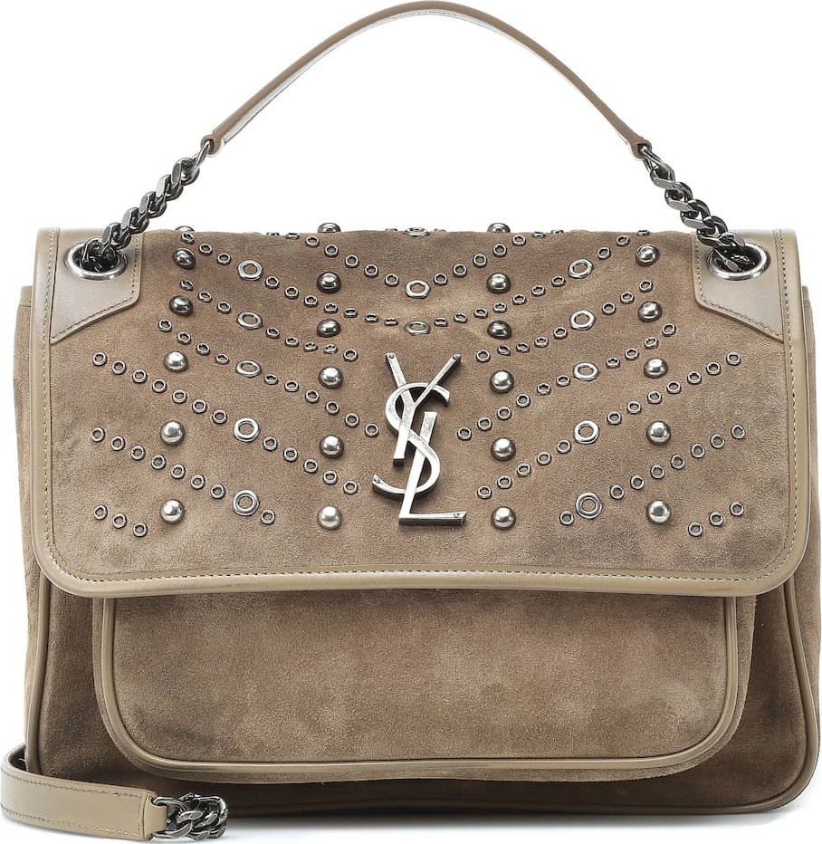 Saint Laurent Niki Medium suede shoulder bag