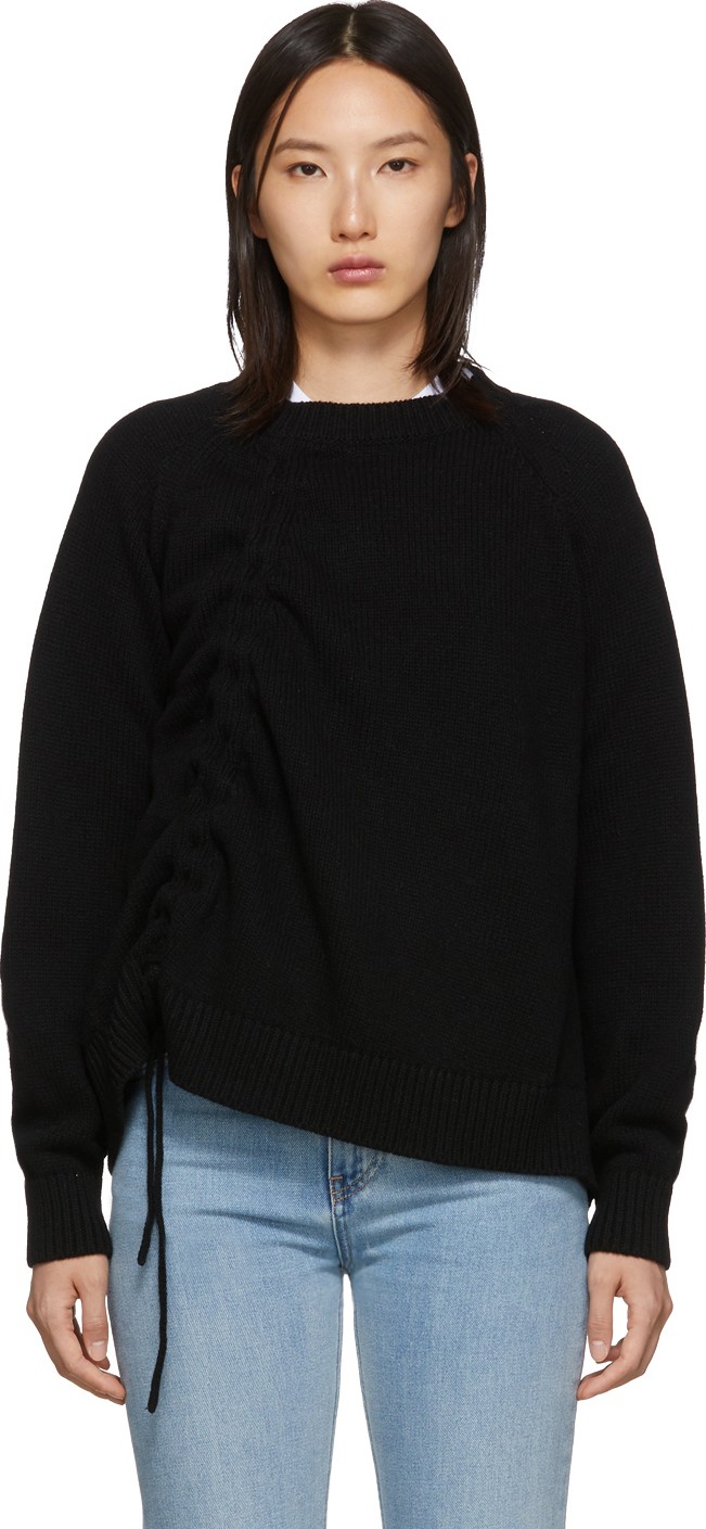 McQ - Alexander McQueen Black Drawstring Jumper