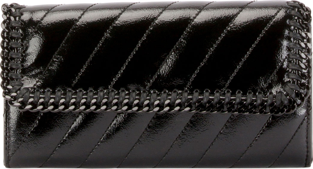 Stella McCartney Falabella Quilted Alter Napa Continental Flap-Top Wallet