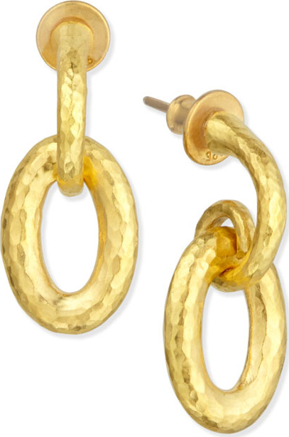 GURHAN Galahad 24K Hoop Drop Earrings