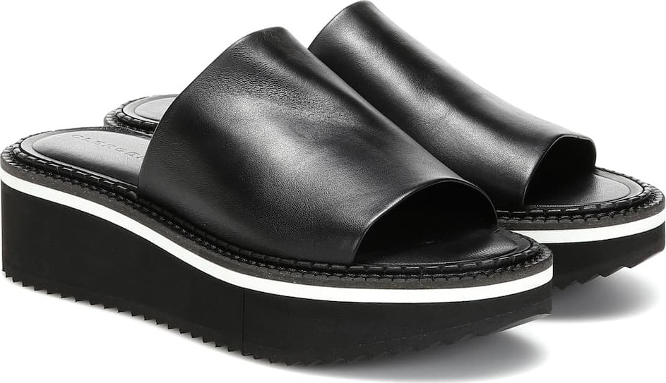 Robert Clergerie Fast leather platform sandals