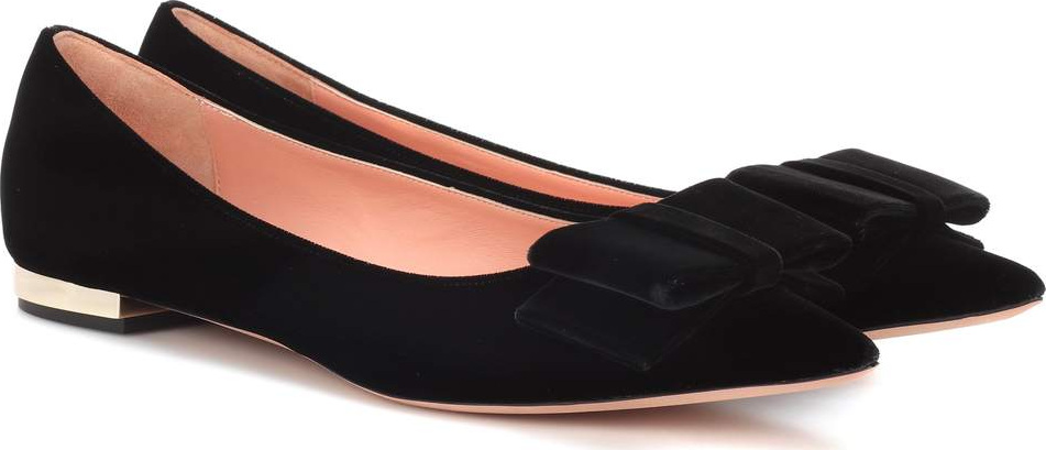 ROCHAS Velvet ballet flats
