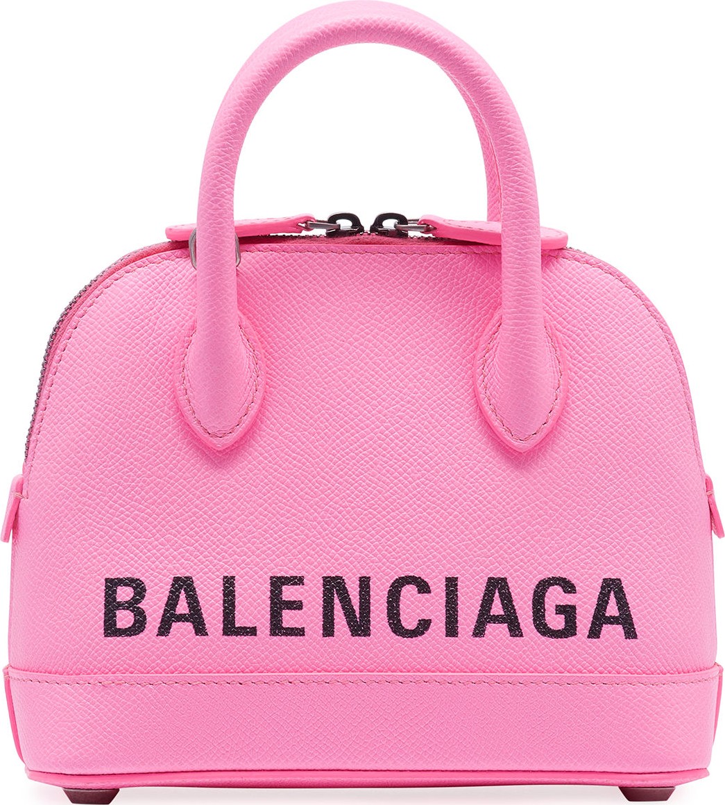 Balenciaga Ville XXS AJ Top-Handle Bag with Logo