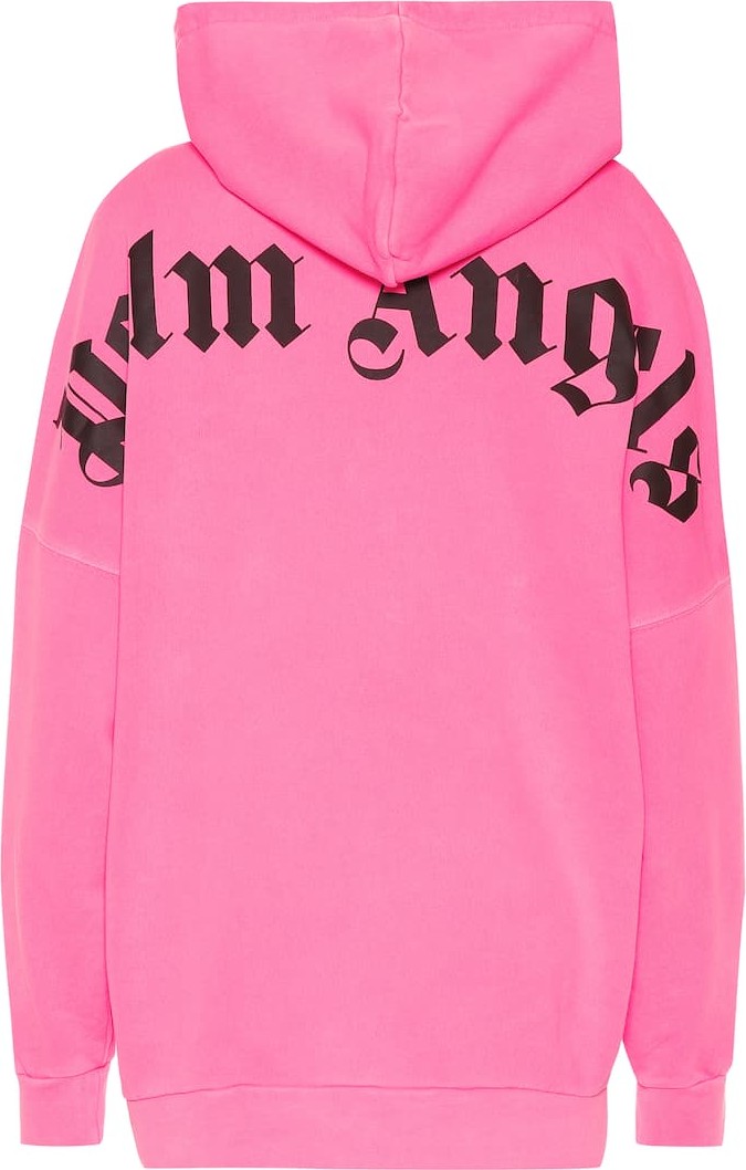Palm Angels Logo-printed cotton hoodie