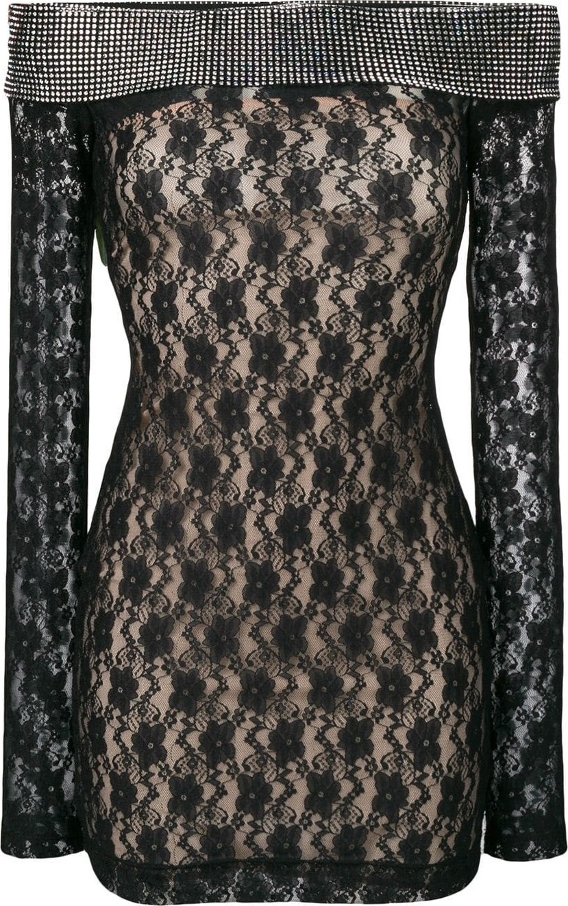 Christopher Kane mini crystal mesh dress
