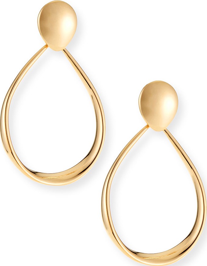 Alberto Milani 18k Gold Electroform Oval Earrings