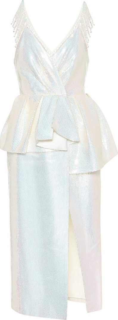 Huishan Zhang Bloomfield sequined dress