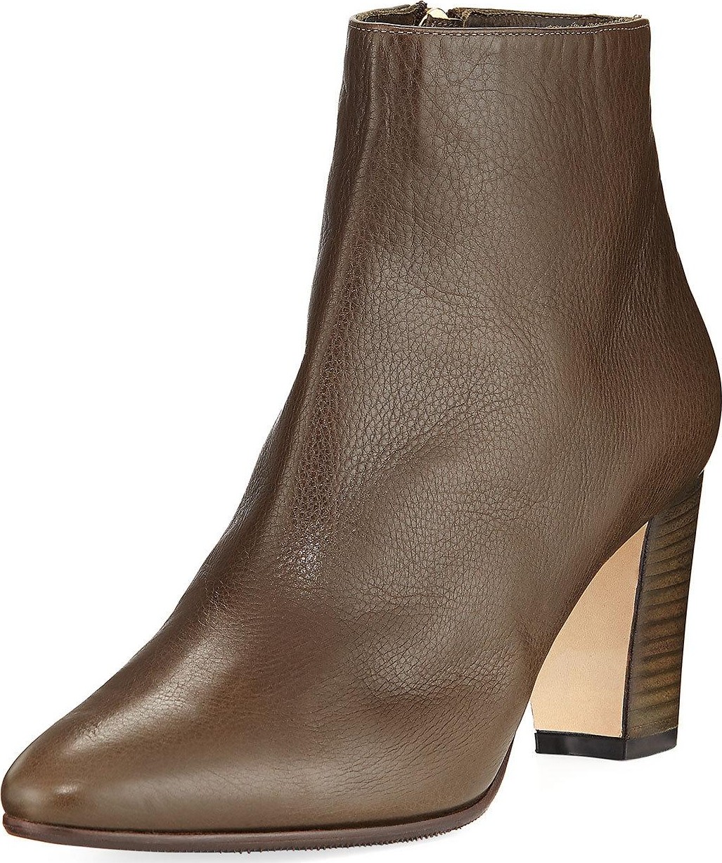 Manolo Blahnik Insopo Leather 90mm Ankle Boot
