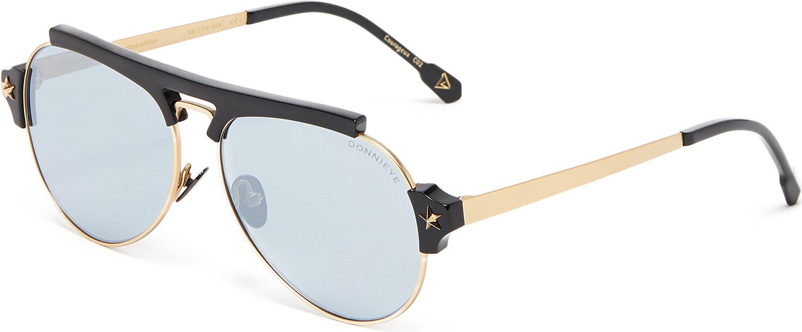 DonniEYE 'Courageux' Star bar aviator sunglasses