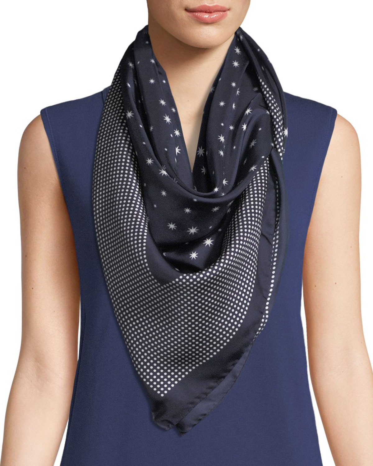 Rag & Bone Starburst Silk Square Scarf