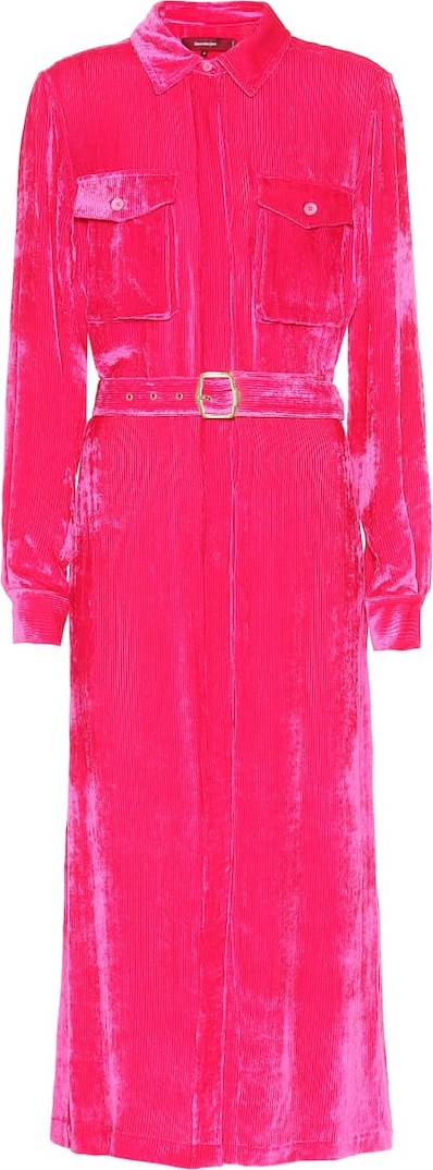Sies Marjan Flipper silk and cotton corduroy dress