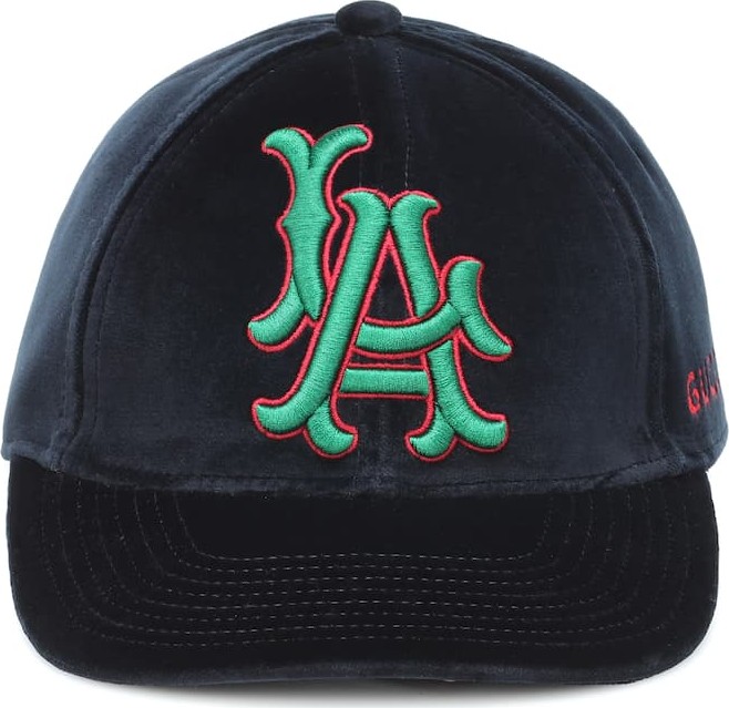 Gucci LA Angels velvet baseball cap
