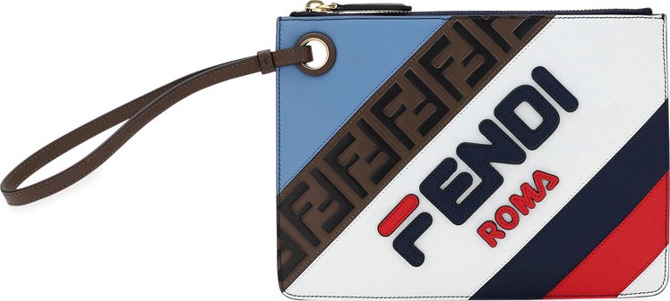 Fendi Fendi Mania Small Flat Clutch Bag