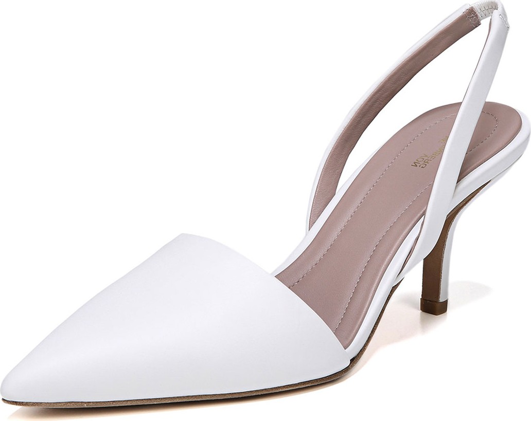 DIANE von FURSTENBERG Mortelle Leather Slingback Pumps