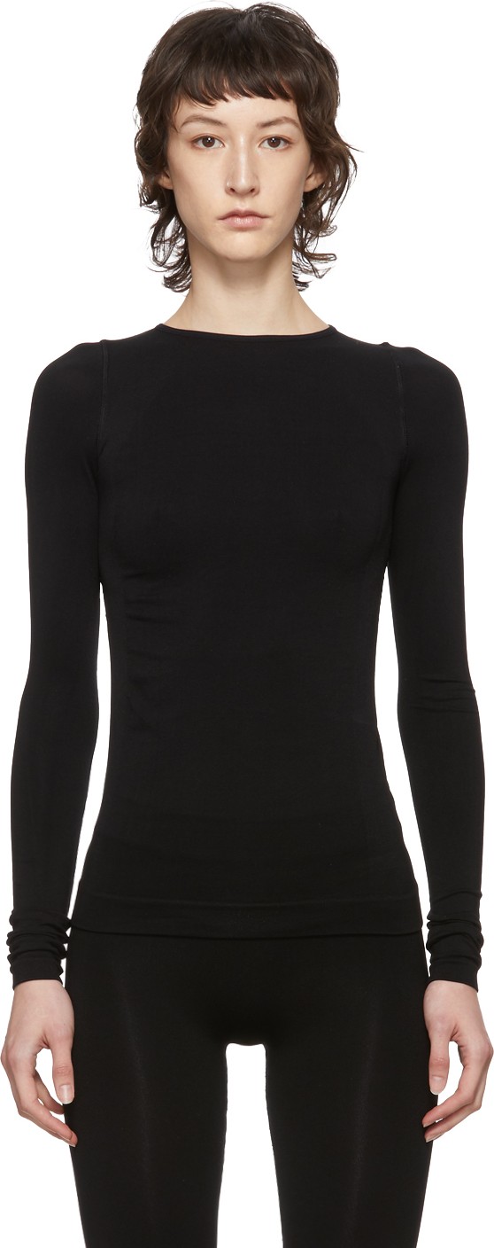 Rick Owens Black Sport Crewneck Sweater