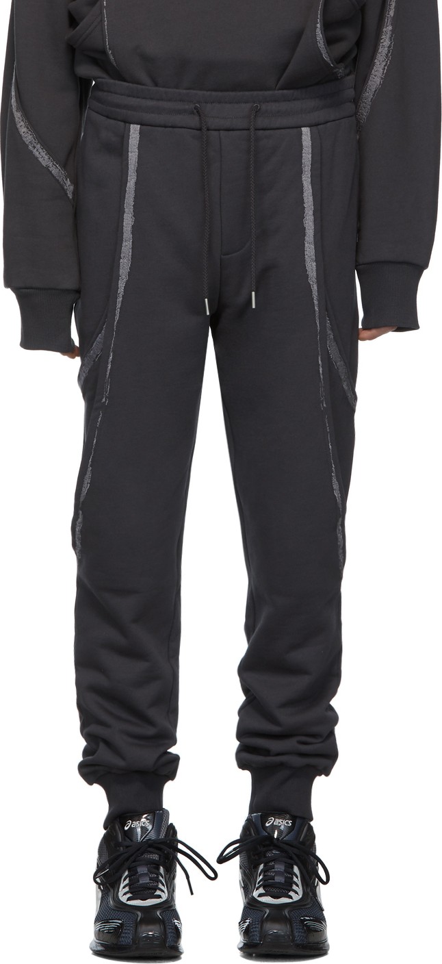 Feng Chen Wang Grey Panelled Lounge Pants