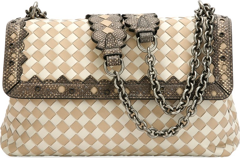 Bottega Veneta Olimpia Small Check Shoulder Bag