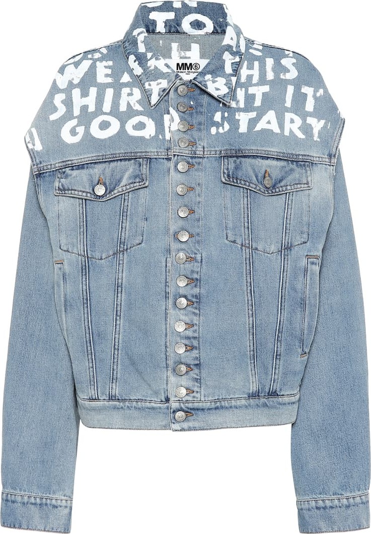 MM6 Maison Margiela Deconstructed denim jacket