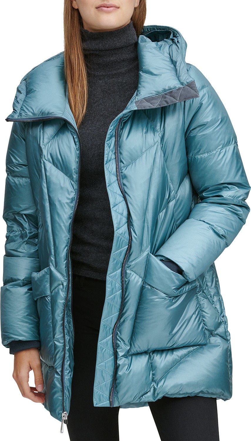 Andrew Marc McKenna Lightweight Down-Filled Parka w/ Detachable Fur