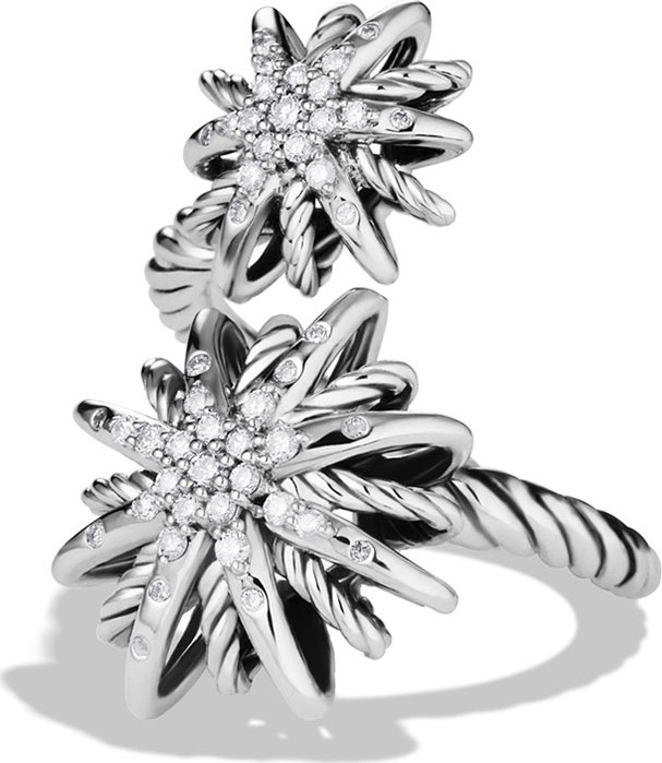 David Yurman Starburst Open Ring with Diamonds
