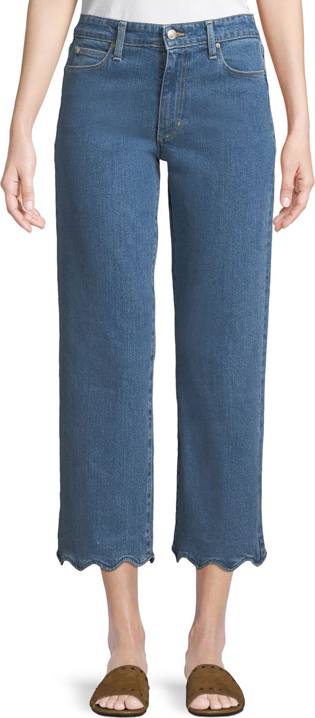 Joe's Jeans Kenzy Wavy-Hem Straight-Leg Jeans