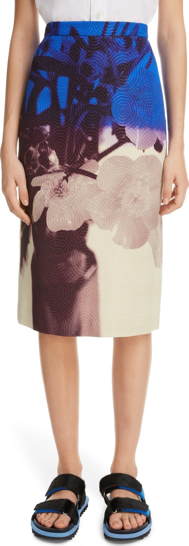 Dries Van Noten Santon Pencil Skirt