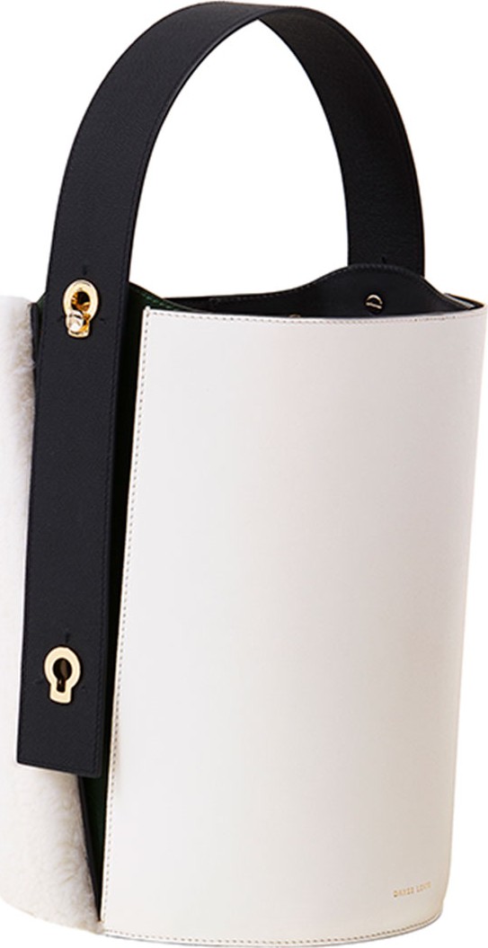 Danse Lente Curly Shearling Mini Lorna Hobo Bag