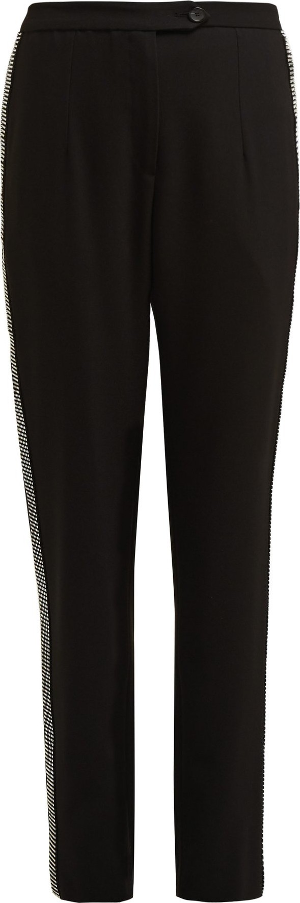 Christopher Kane Crystal-embellished high-rise trousers