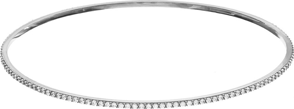 Lana Flawless All-Around Diamond Bangle in 14K White Gold