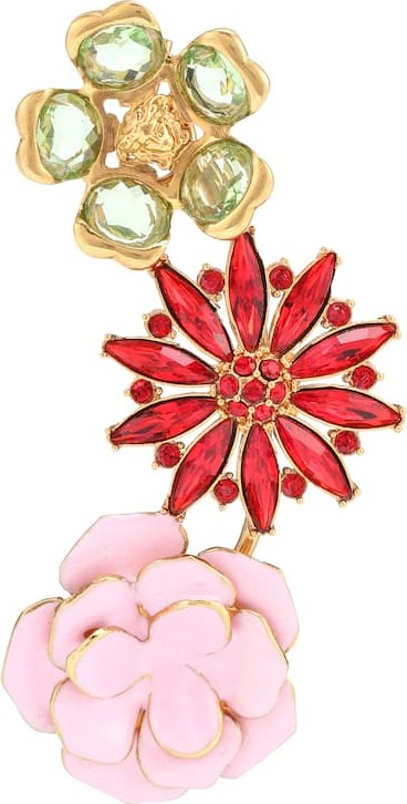 Versace Embellished single earring