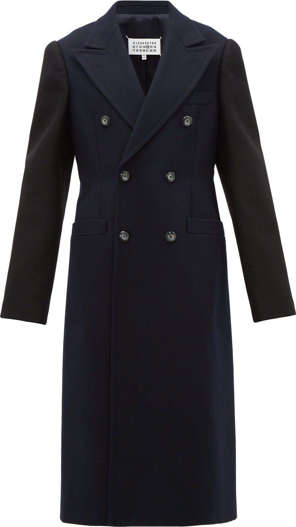 Maison Margiela Double-breasted wool overcoat