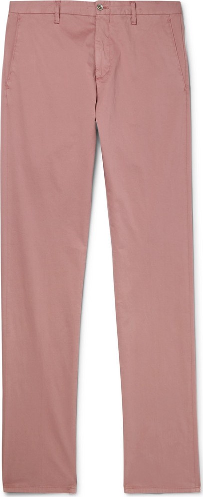 Zanella Noah Slim-Fit Garment-Dyed Cotton-Blend Chinos