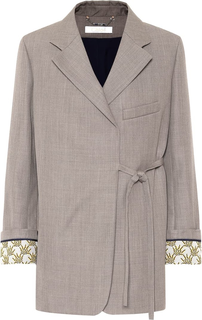 Chloe Wool-twill blazer