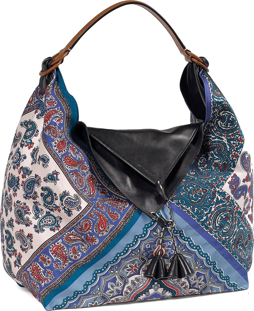 Etro Silk Patterned Shoulder Bag
