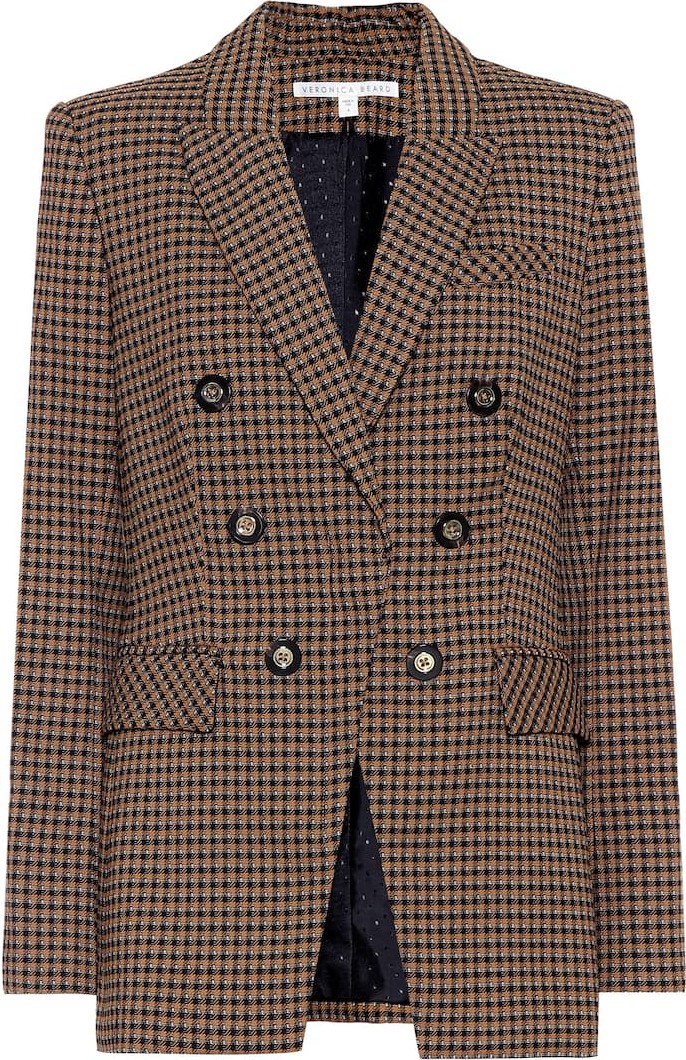 Veronica Beard Fortuna Dickey pepita blazer