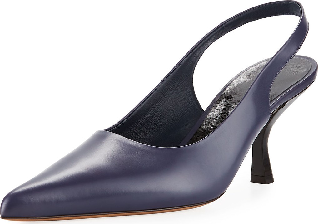 THE ROW Bourgeoisie Leather Slingback Pumps