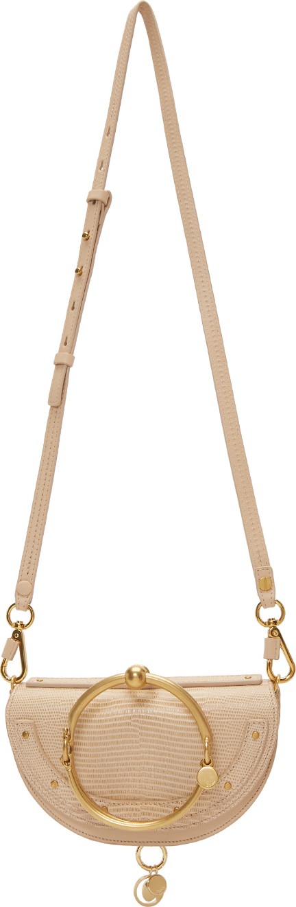 Chloe Pink Lizard Nile Minaudière Bag