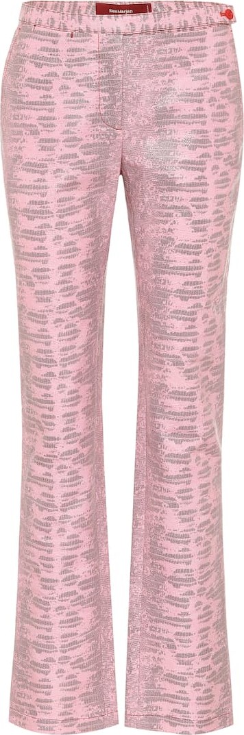 Sies Marjan Karima lizard-jacquard pants