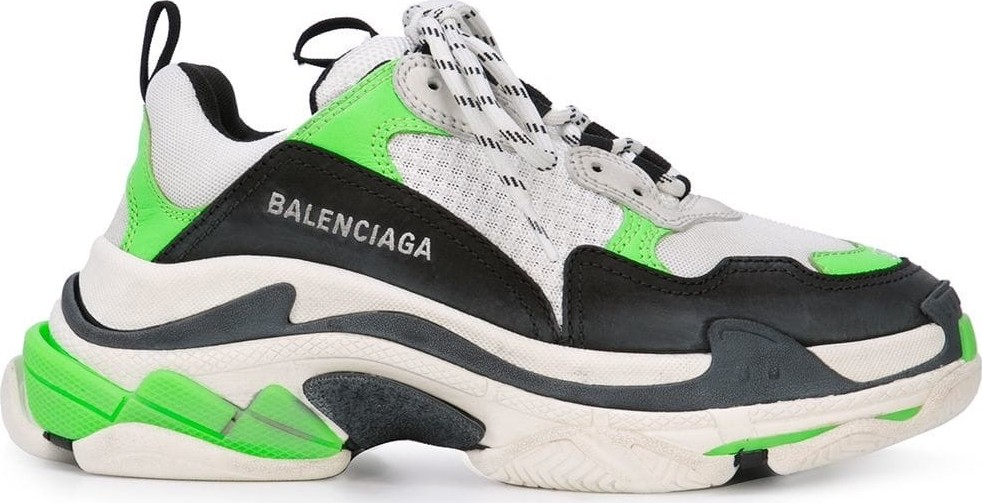 Balenciaga Green Triple S sneakers