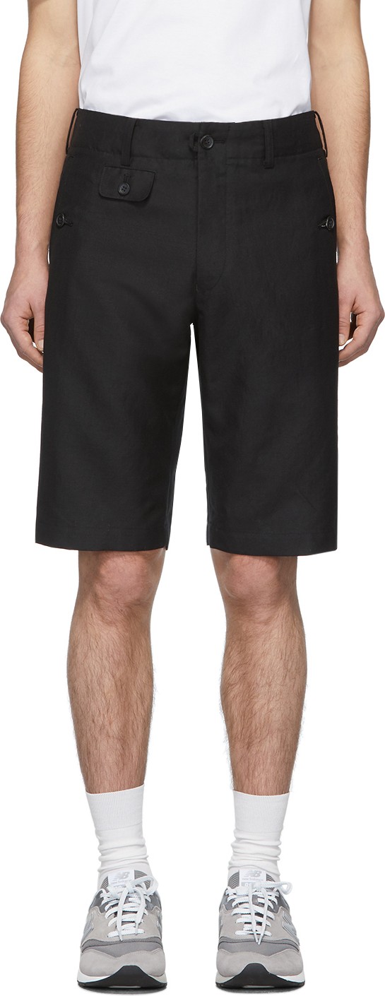 Junya Watanabe Black Wool Shorts
