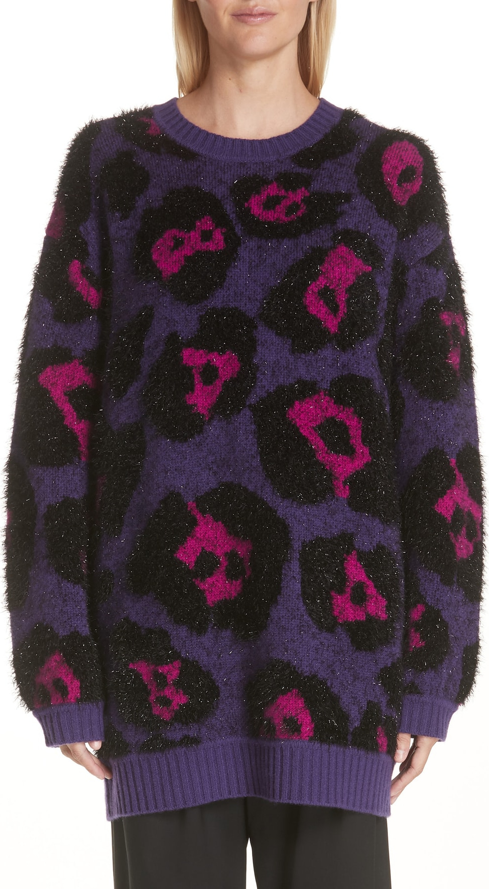 MARC JACOBS Leopard Spot Wool & Cashmere Blend Sweater