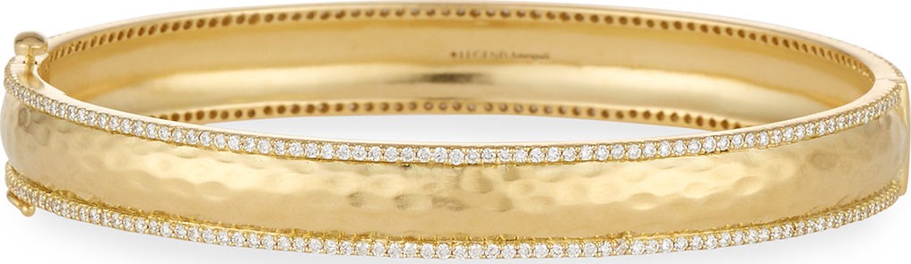 Legend Amrapali Chadni Hinged Bangle Bracelet with Diamonds