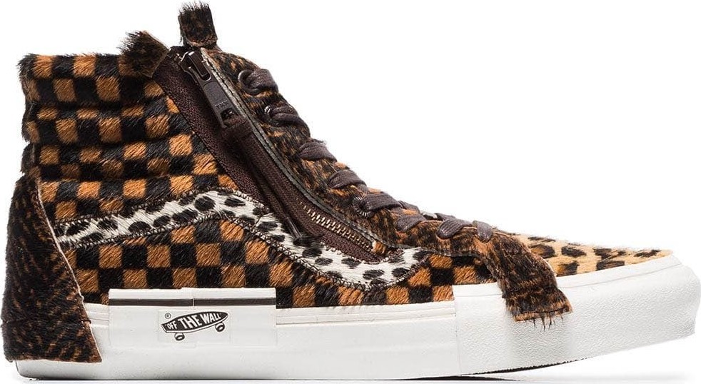 Vans Sk8-Hi Animal print checked sneakers