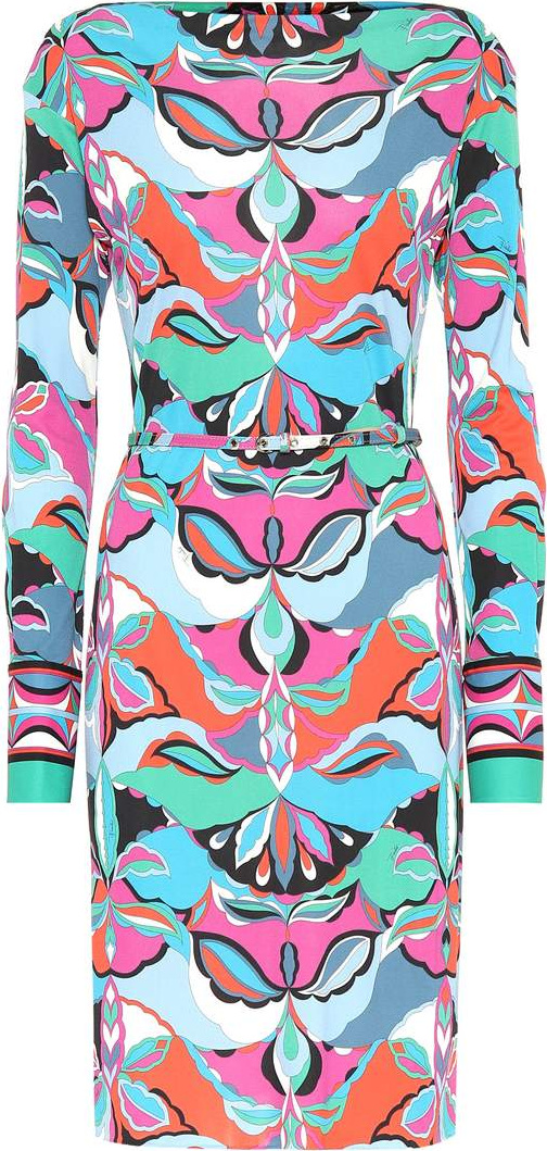 Emilio Pucci Printed silk-blend dress