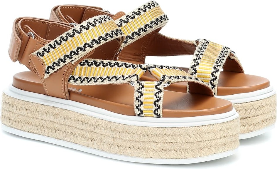 Prada Nomad platform sandals