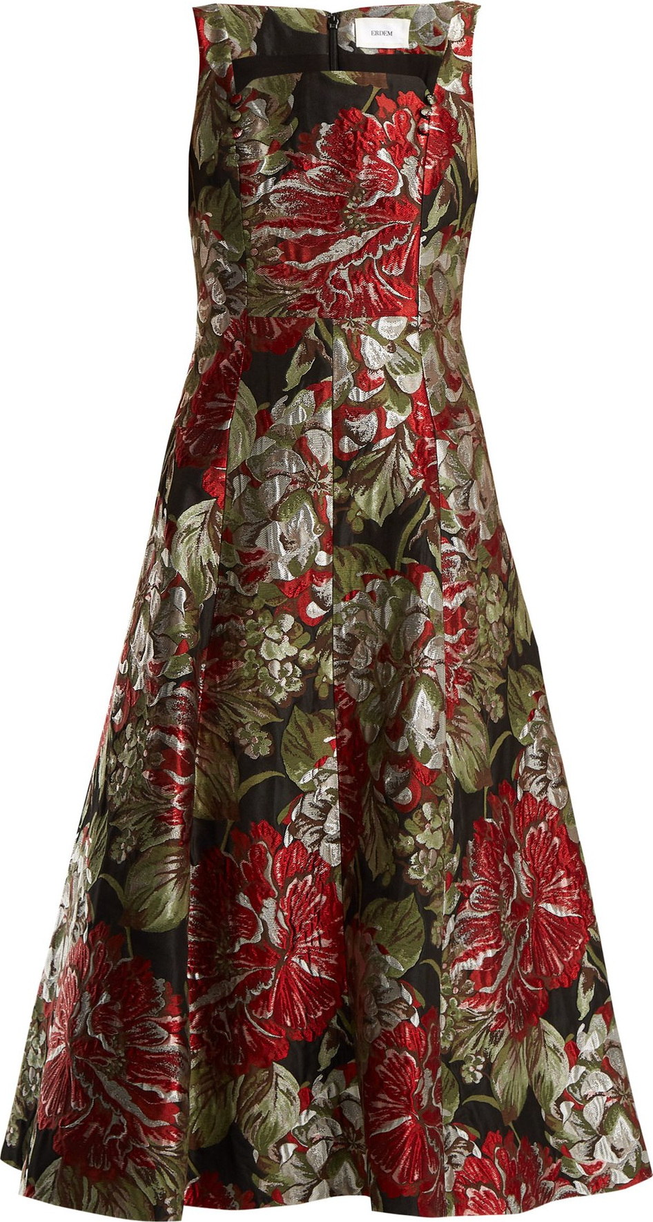 Erdem Polly flower-jacquard dress